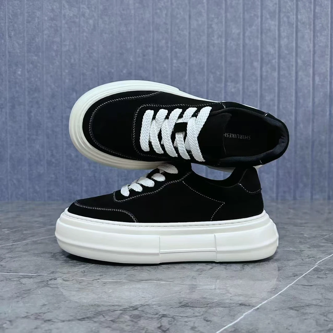 S66黑-头层牛皮男士休闲时尚百搭男鞋