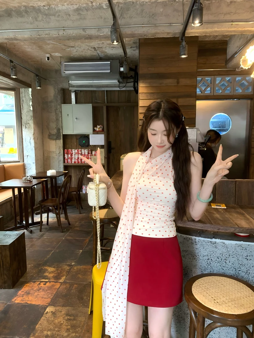 EIA一尧【miu系元英半裙】韩系A字半身裙短气质显瘦百搭时尚ins高腰