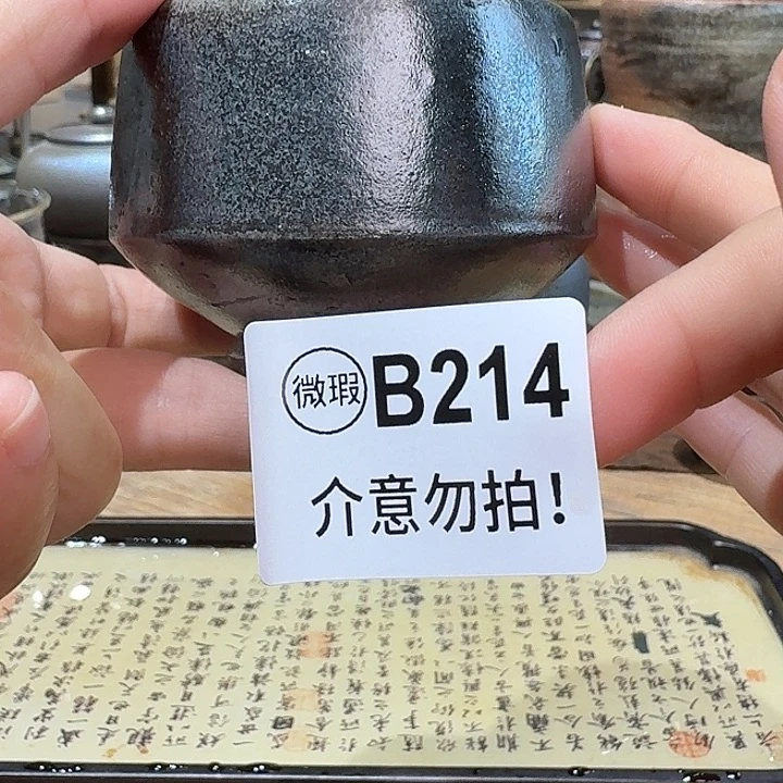 坭兴陶柴烧全手工原矿泥料杯