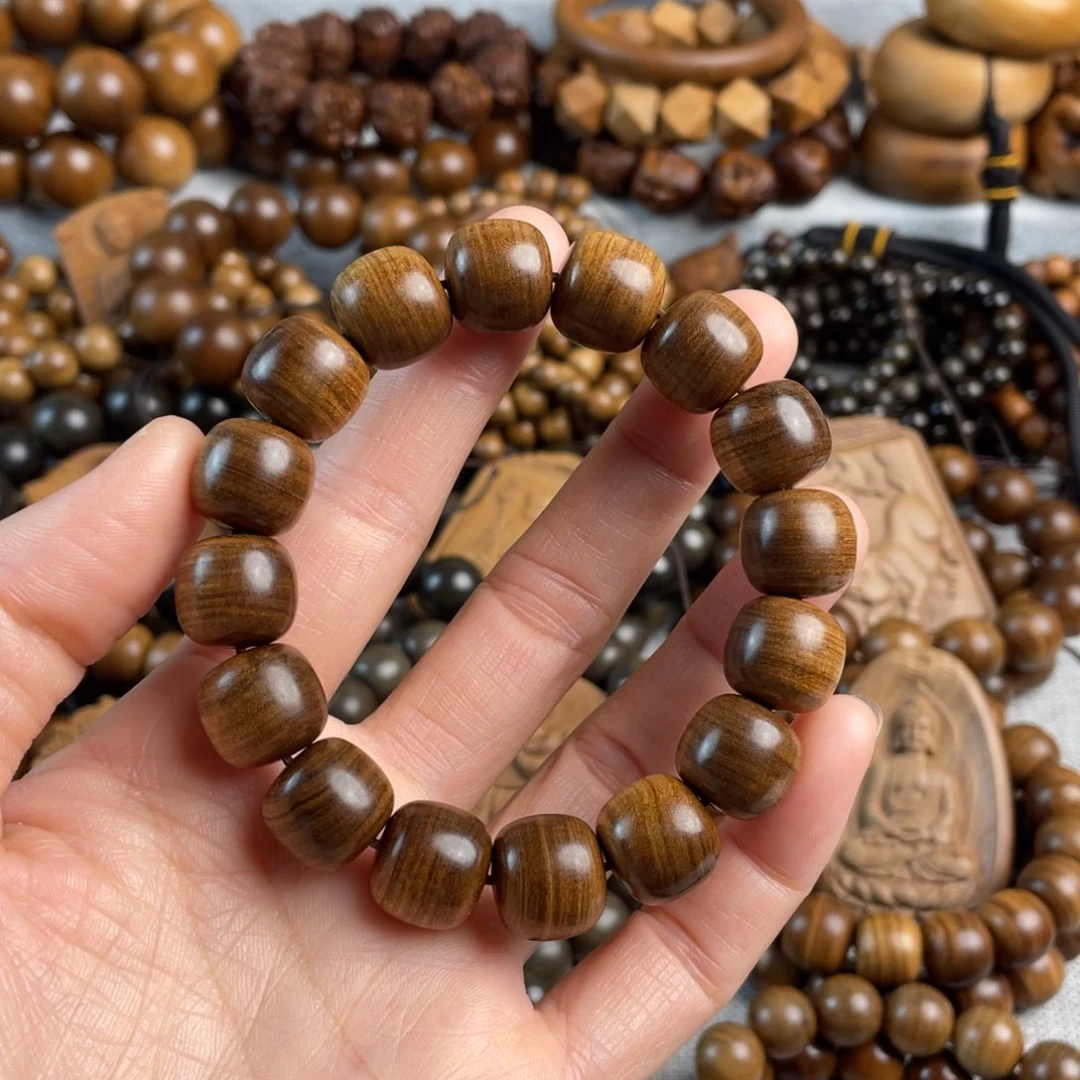 木老山檀香13/14黑肉手串