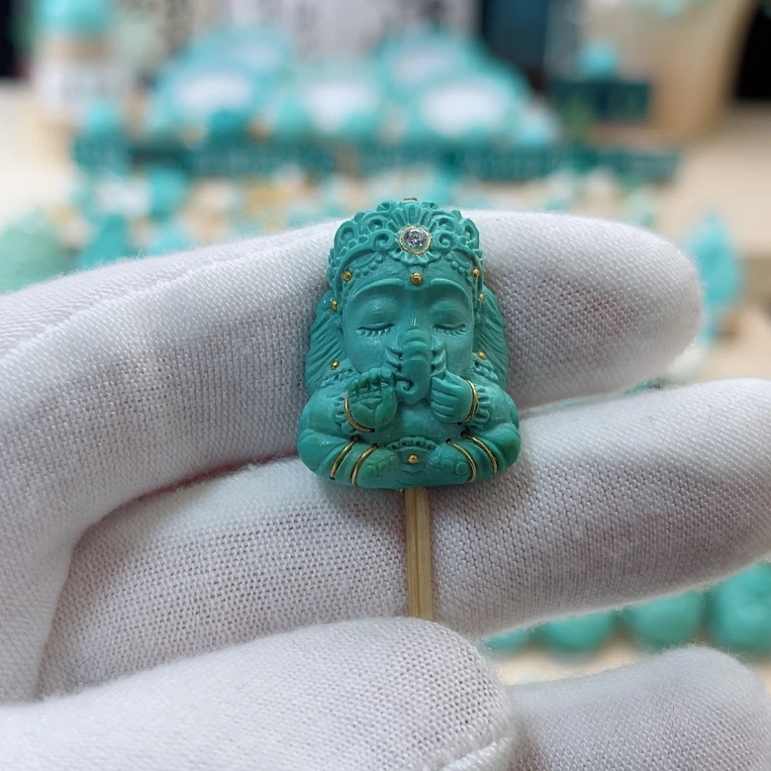 绿松石珠宝奇石未镶嵌