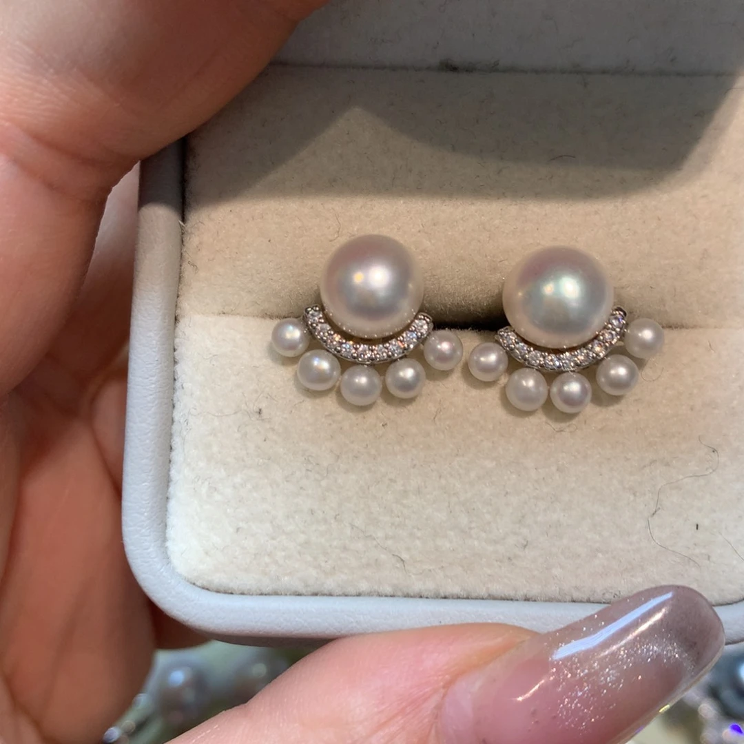 淡水珍珠耳饰未镶嵌