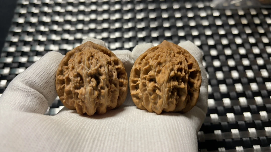 野生文玩核桃手把件涞水溯源大粗筋狮子头