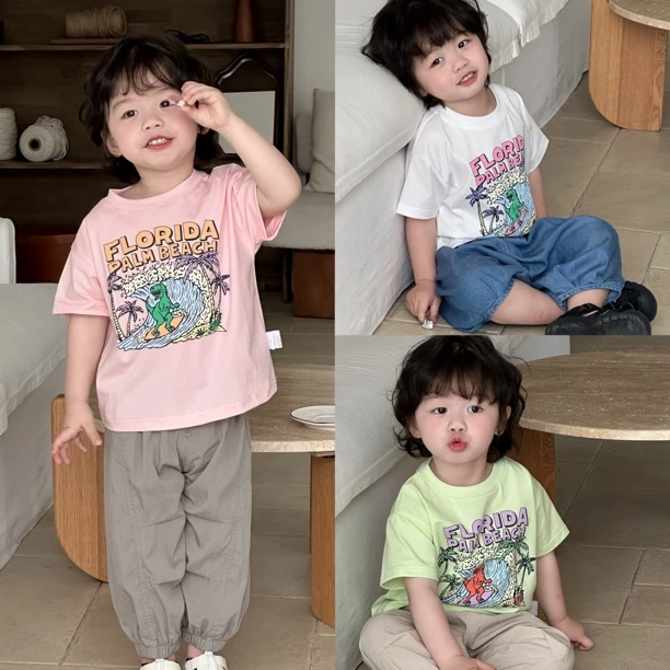 4/27【恐龙T】小童夏装短袖T恤男女童圆领汗衫