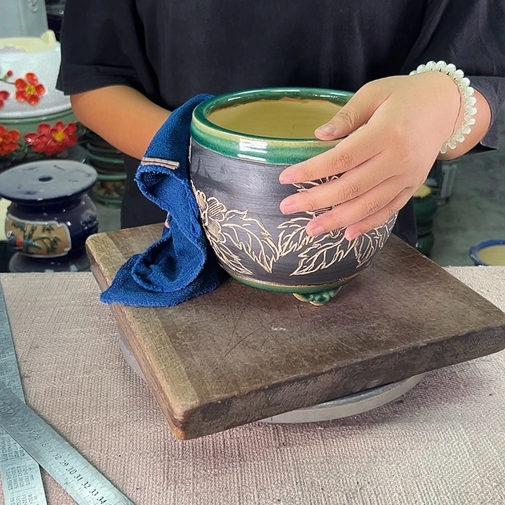 泳坤堂石湾盆陶瓷