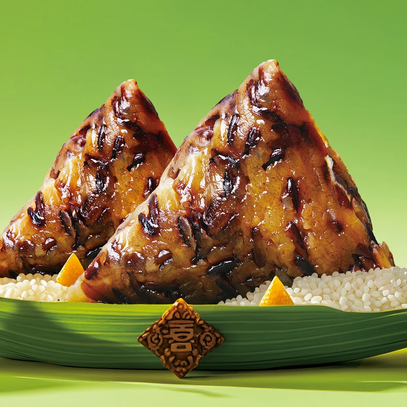 【脆优旺】广西纯手工墨米粽五谷杂粮80g*8个家乡的味道猪肉板栗