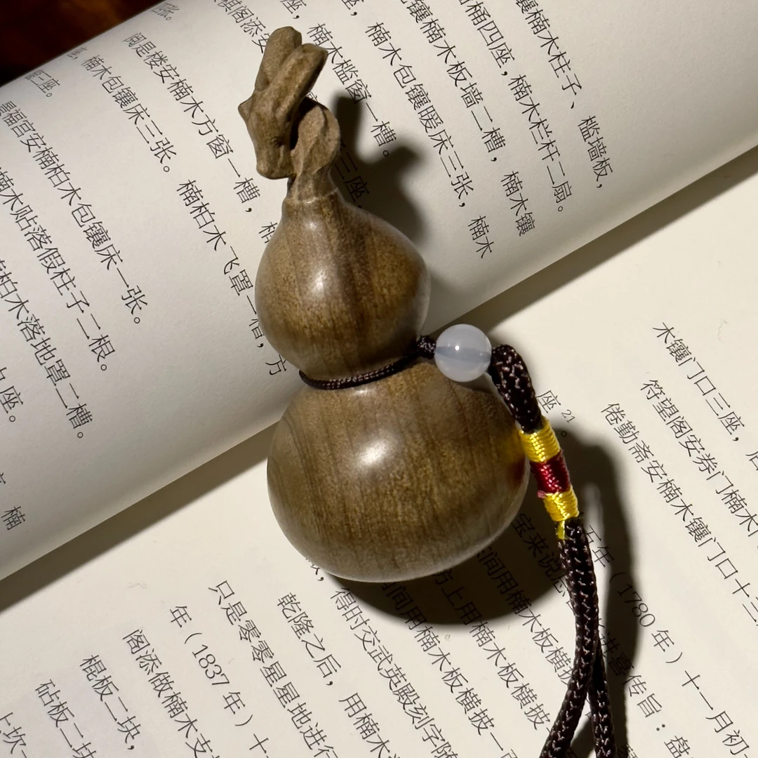 金丝楠乌木 龙头葫芦挂件 福禄 阴沉木 手把件 国风雕刻手工艺