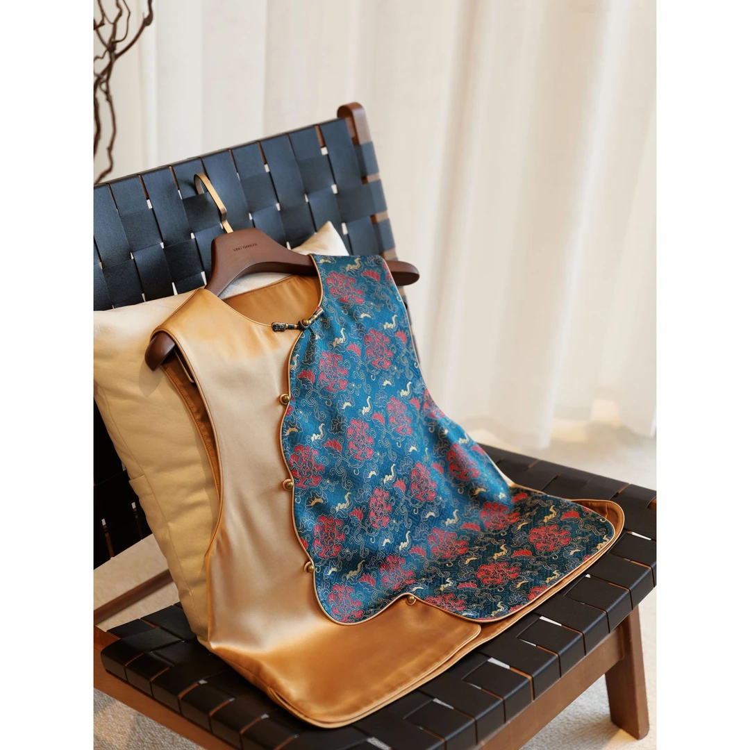 『南风』新中式国风桑蚕丝宽松气质马甲DHSQ3729