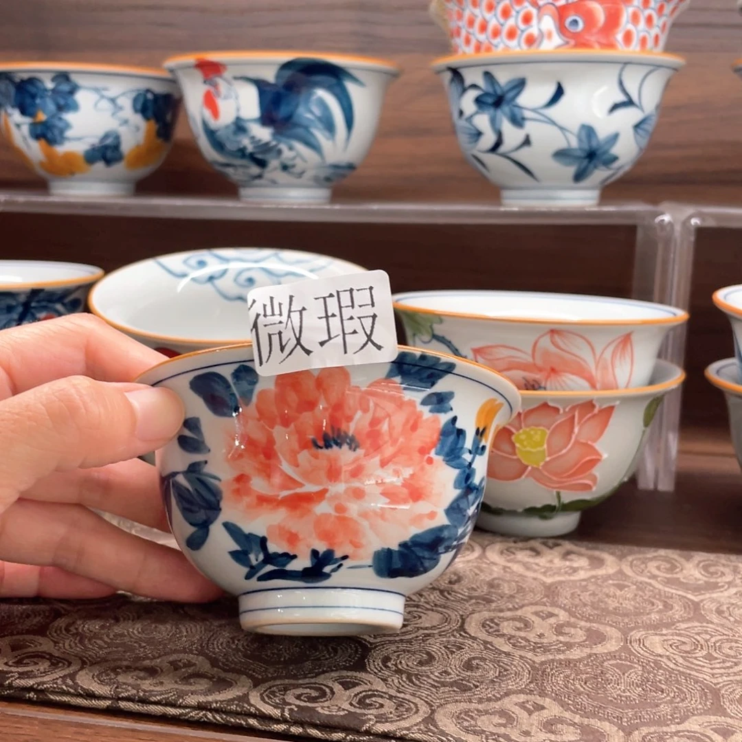 釉下彩纯手绘微瑕