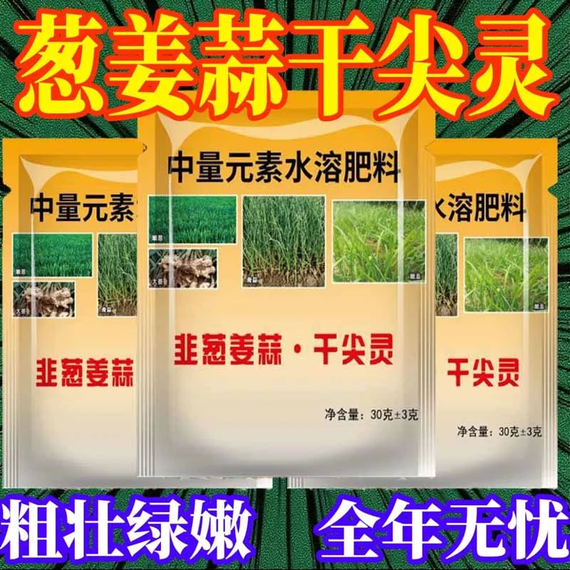 大葱干尖灵大葱专用药黄叶干尖根腐叶斑锈病发霉软防菌叶面肥