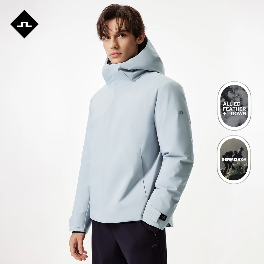 JLINDEBERG金林德伯格男士防泼水透湿耐磨90绒保暖连帽羽绒服