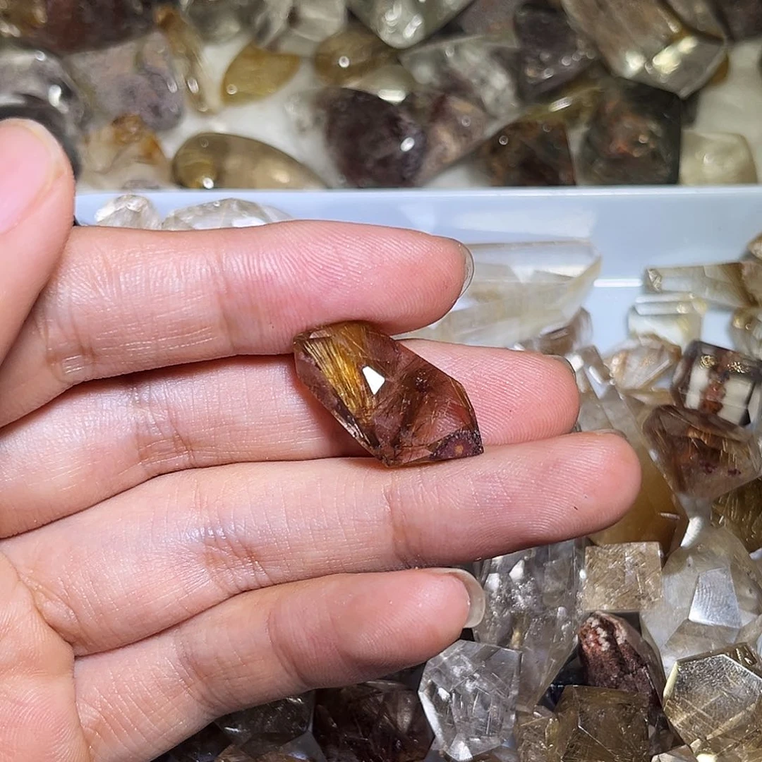 立***万烟晶戒指银S925镶嵌