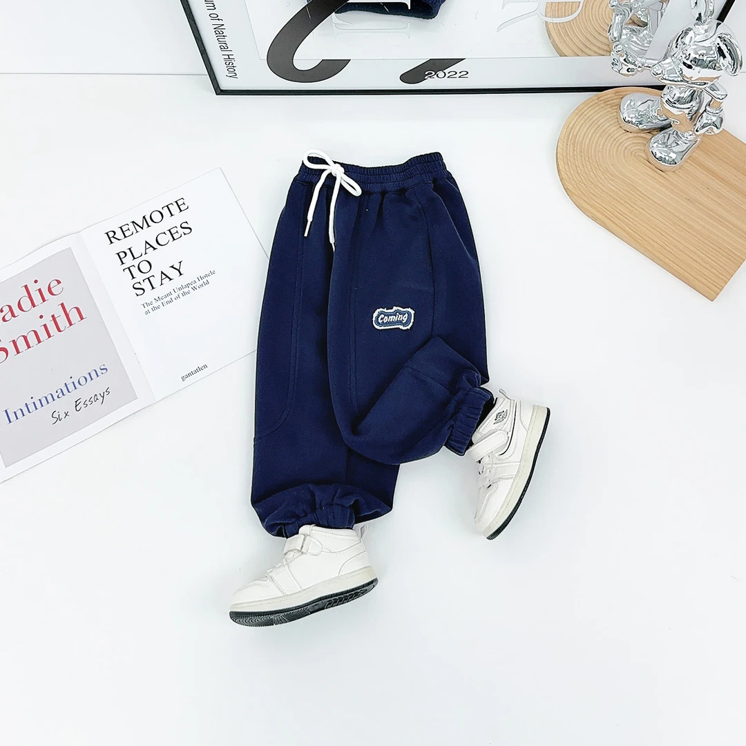 儿童裤子春秋款男童运动裤2025秋新款秋装 YC25905 悠悠童话童装