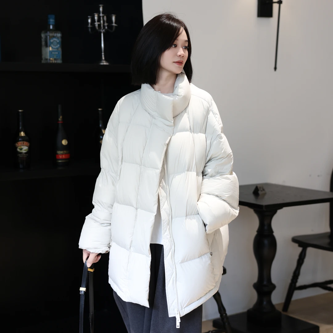 90白鹅绒服冬日御寒绒朵蓬松安全感廓形无臃肿外套