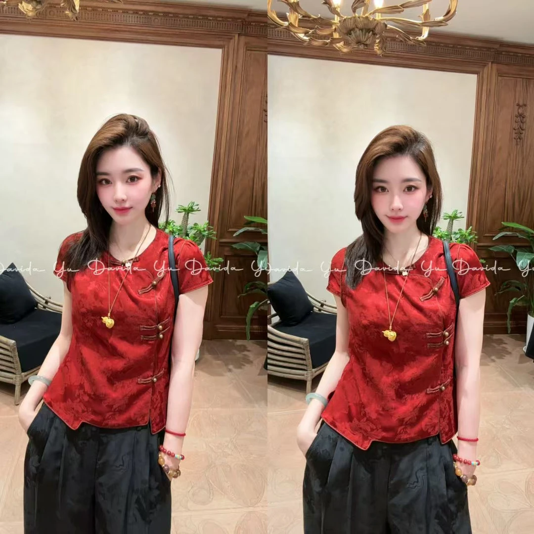 Davida Yu【红运连连】富贵吉祥 高级不挑人福气满满上衣 CYC0303