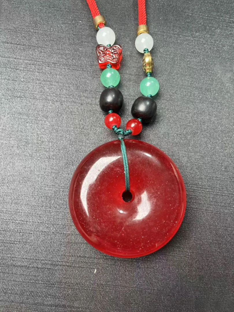 Cy61高端红色平安项链