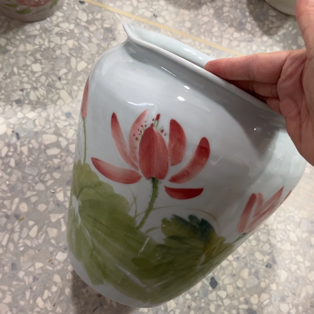 景德镇陶瓷花盆花盆大瑕疵