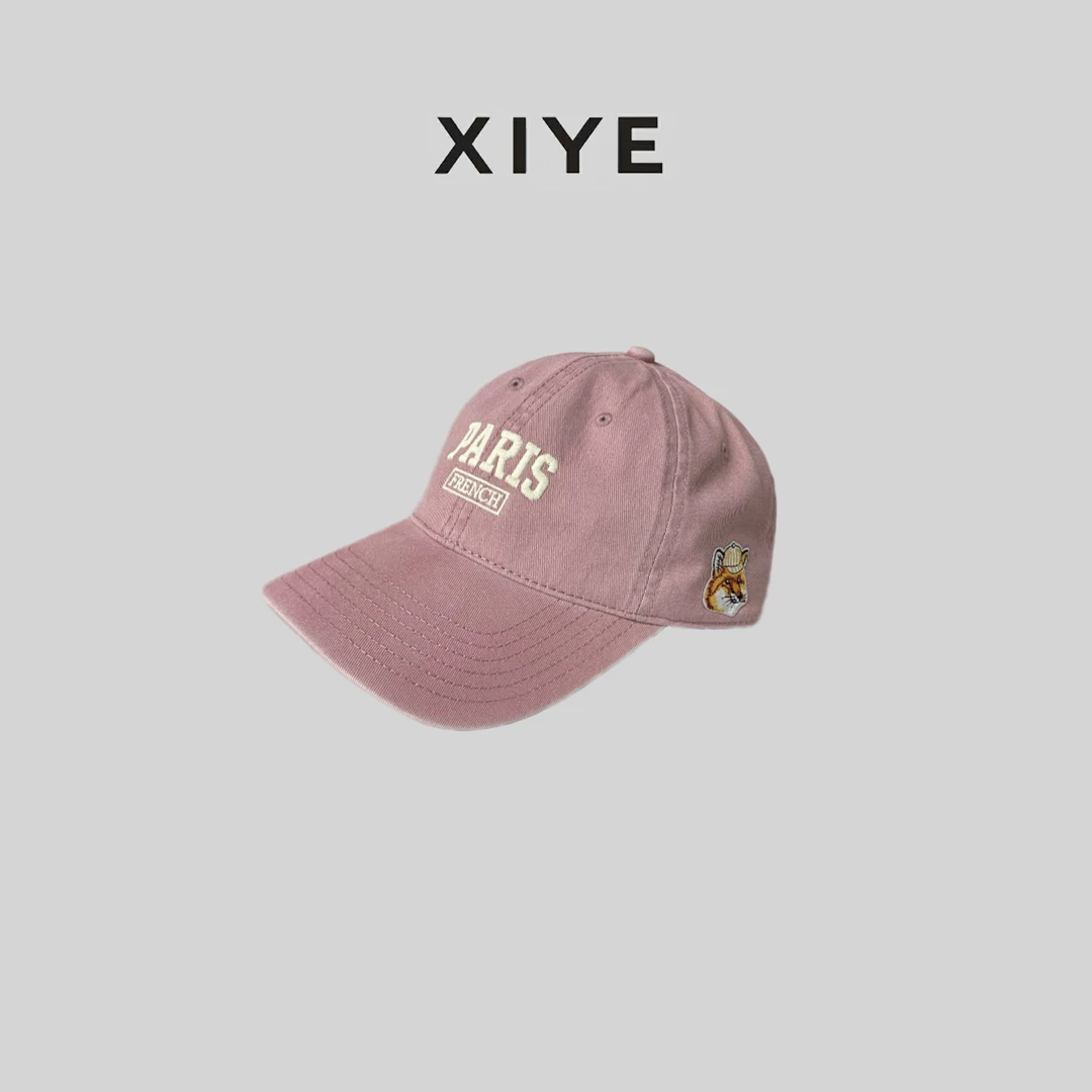 XYE/希野设计感韩版刺绣宽檐显脸小休闲棒球帽鸭舌帽 XY725012