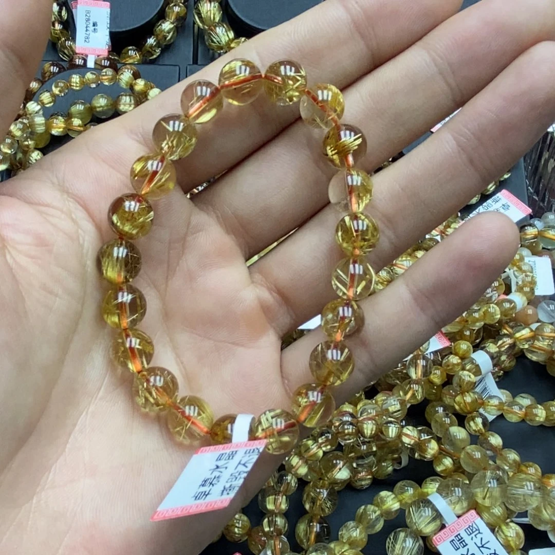 发晶手串未镶嵌卓慕水晶钛晶H6822836F