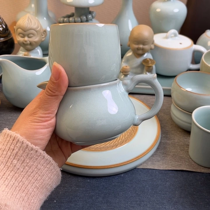 孤***尘汝瓷龙蛋杯➕微瑕公道