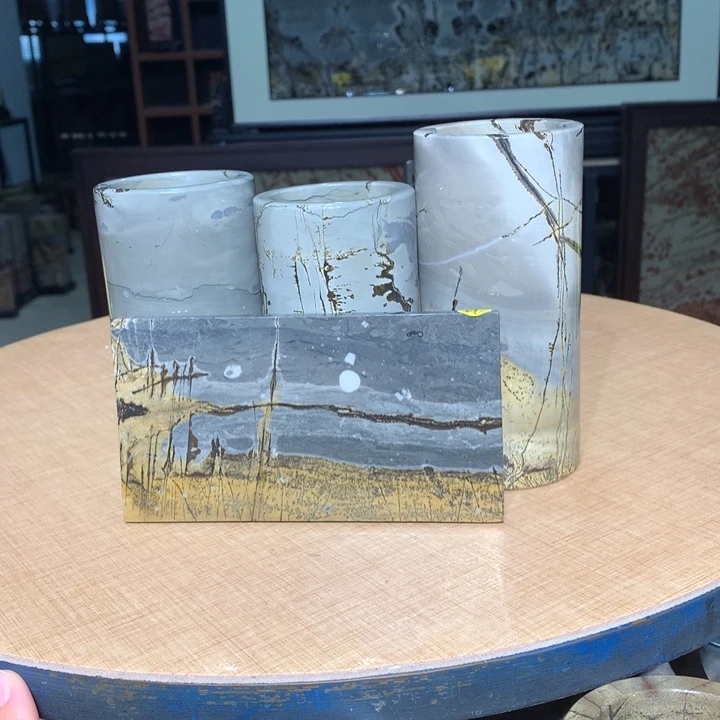 洋***），广西国画石摆件，收藏观赏