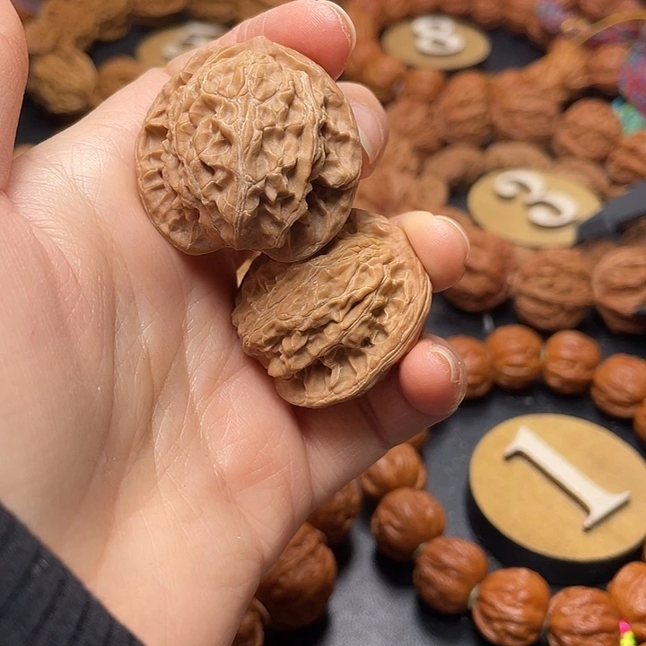 文玩核桃把件麻核桃手捻