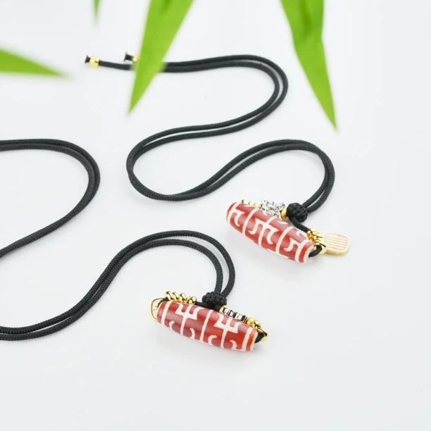 壹加师姐|手工设计横版红无界玛瑙项链多样性发一7176N