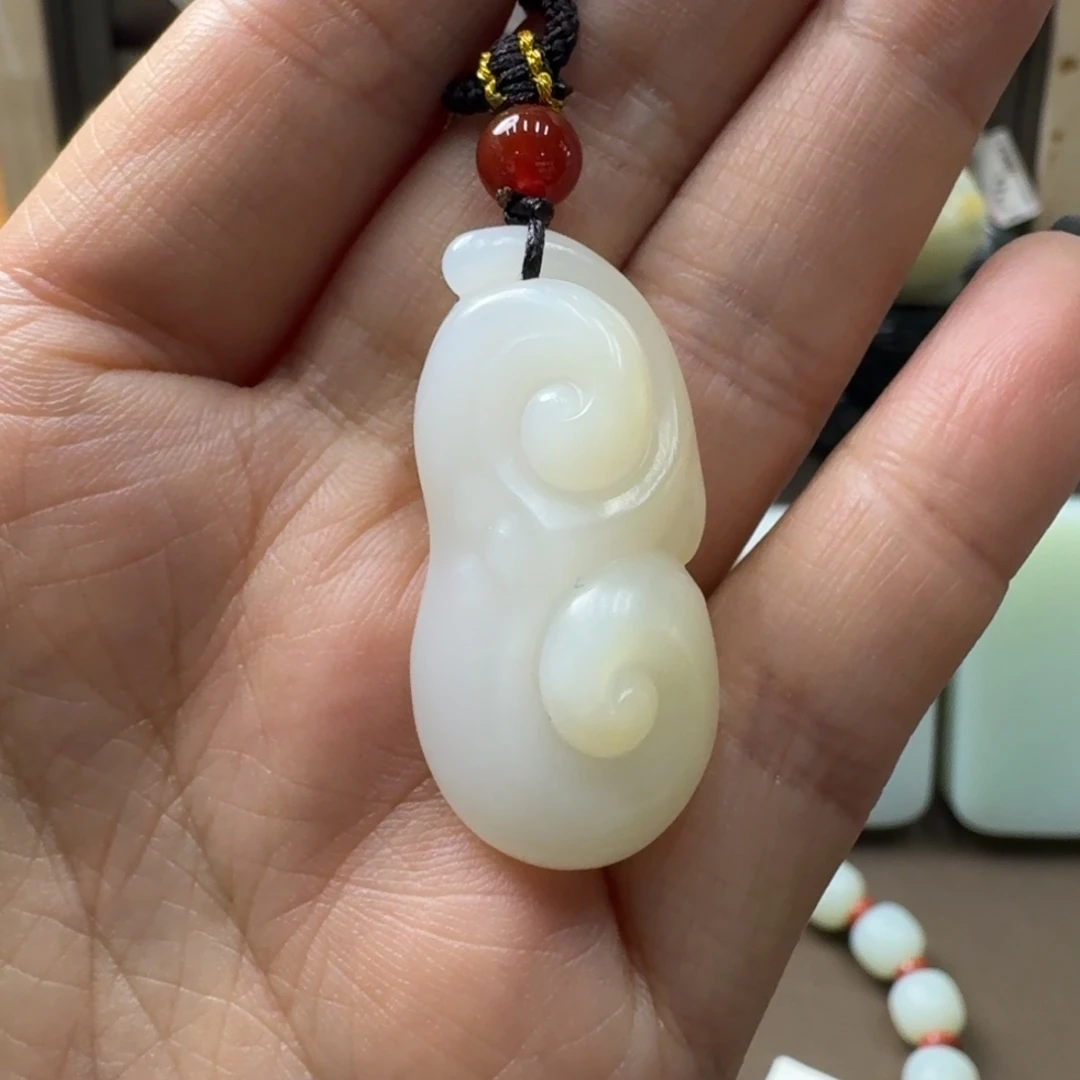 和田玉未镶嵌吊坠(不含链)