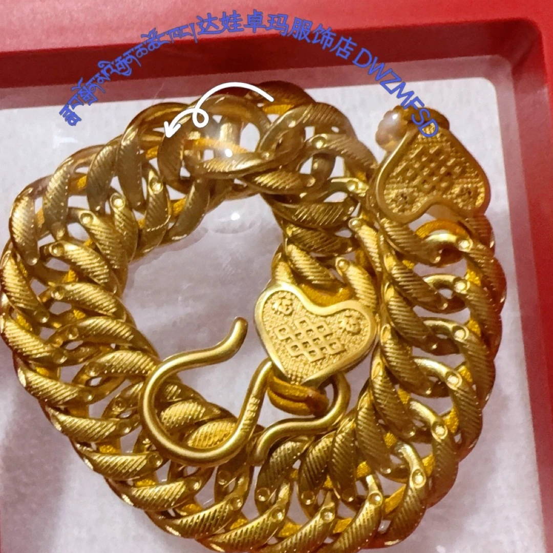 铜合金亚克力手链 黄铜亚克力镀金53克男女同款穿过男士配饰