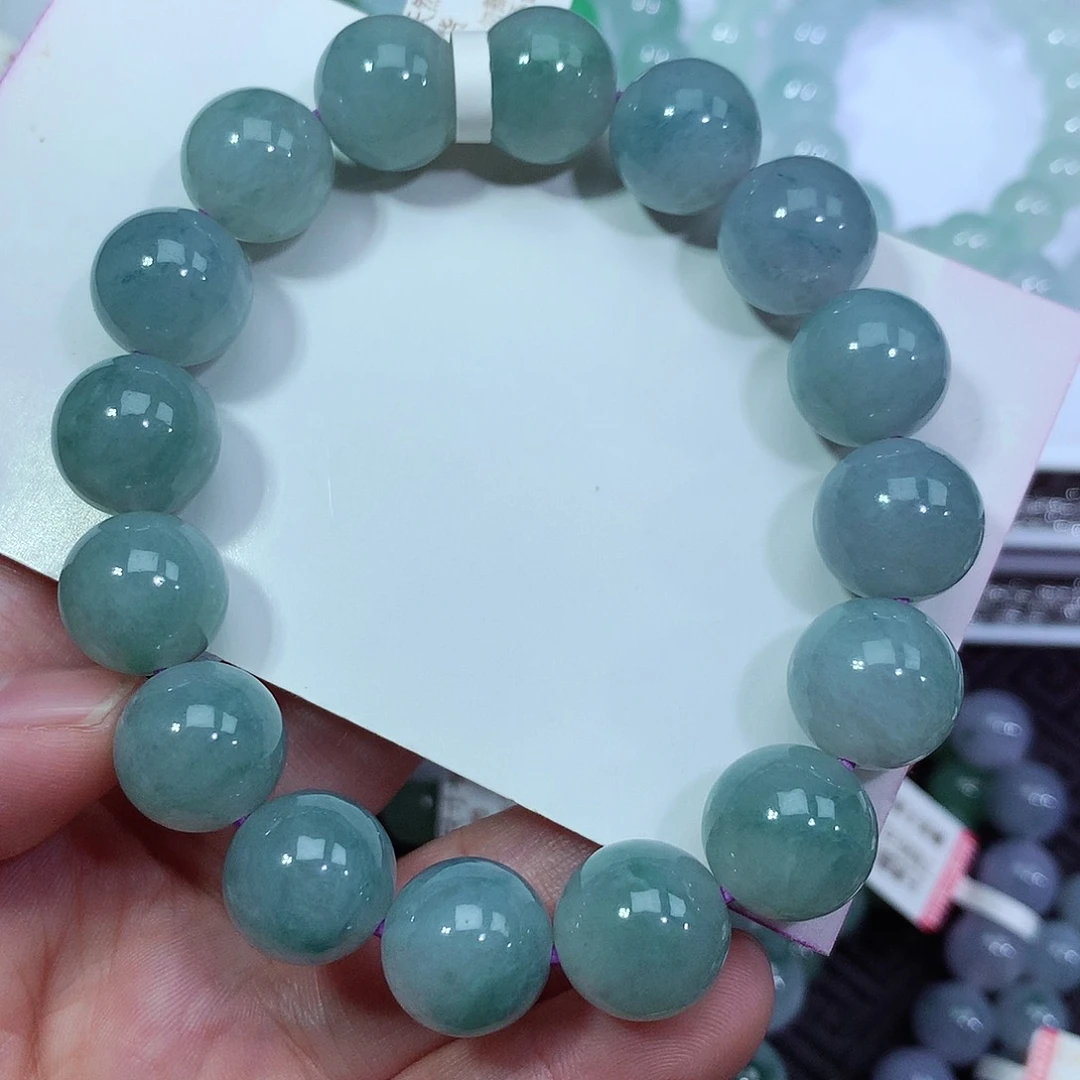 翡翠手链未镶嵌卡13.5