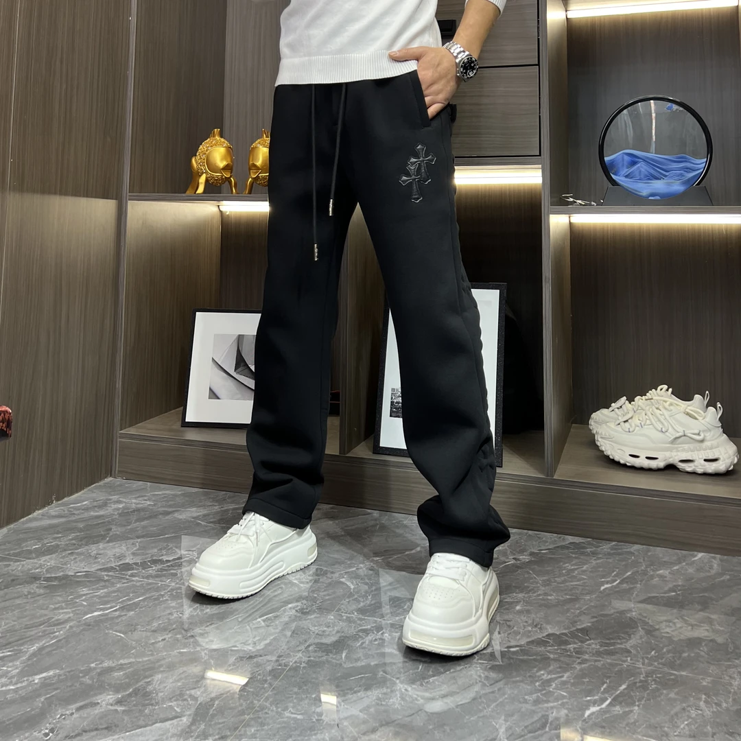 直筒裤新款上新卫裤男士百搭宽松时尚休闲裤2466潮流百搭针织裤