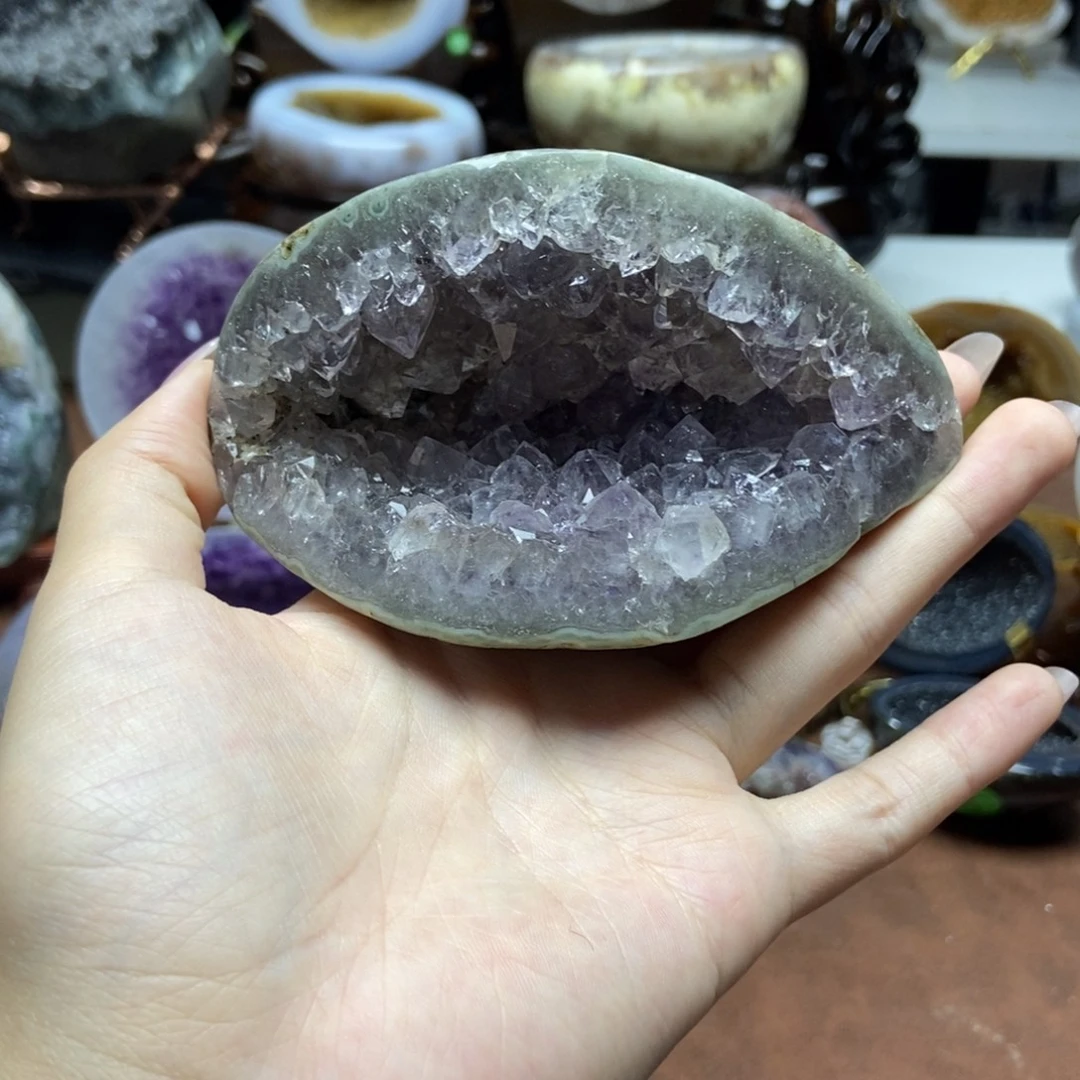 紫晶摆件未镶嵌水晶