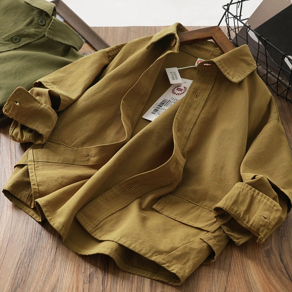 VS400儿童男童春秋新款口袋假两件休闲衬衫洋气小风衣时尚