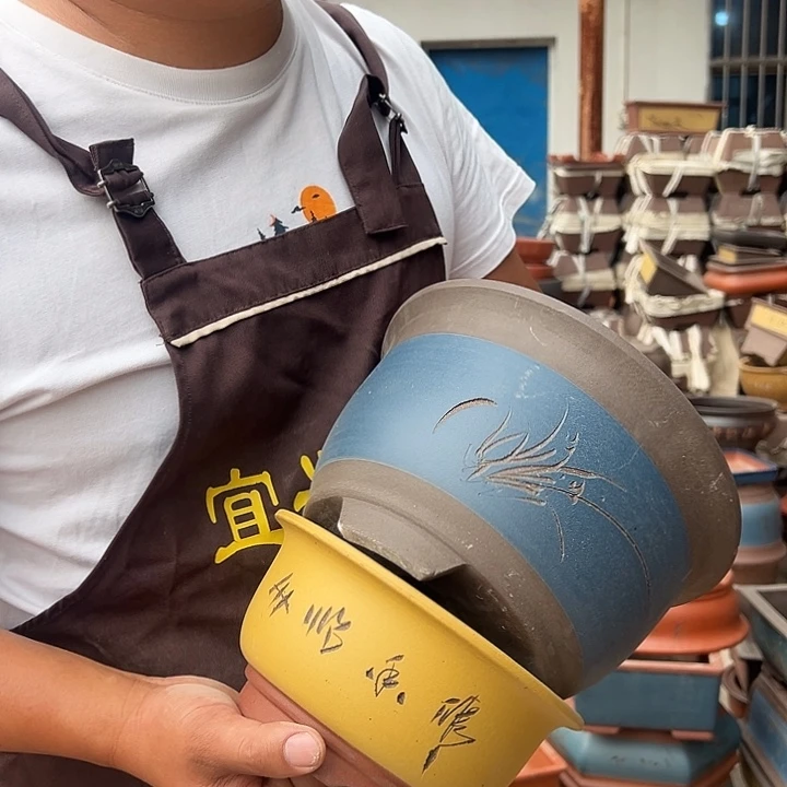 紫砂花盆紫砂花盆