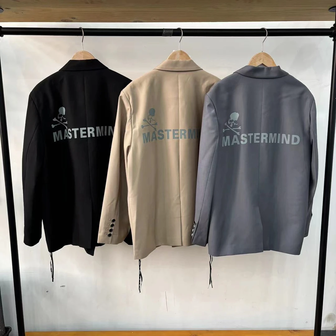 E-6【骷髅】高街潮牌男款翻领西装外套 F2083