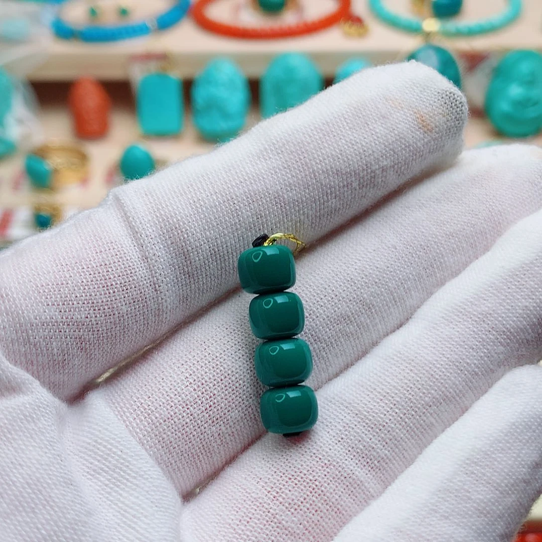 L***绿松石未镶嵌珠宝半成品