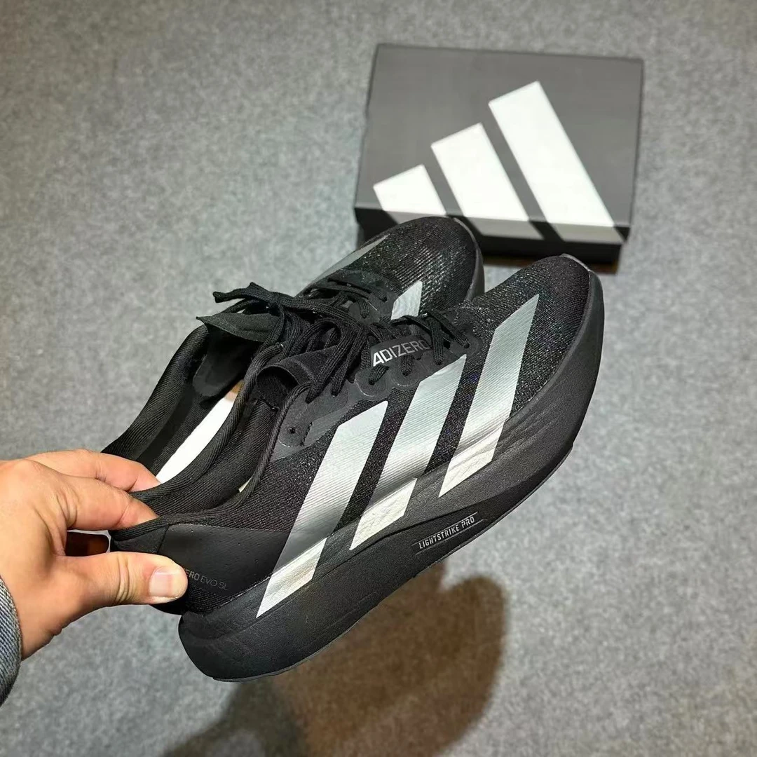 adidas ADIZERO EVO SL M 女款超轻透气回弹竞速马拉松跑鞋JP7147