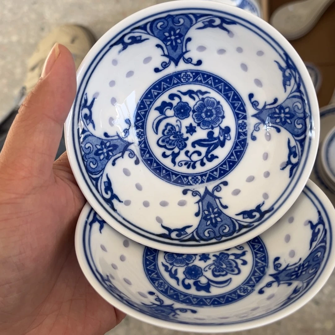 摆件景德镇高温细白瓷餐具