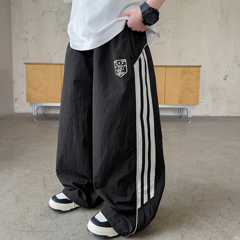 男童夏季裤子2025新款儿童装中大童运动裤防蚊裤夏装潮流薄款韩版