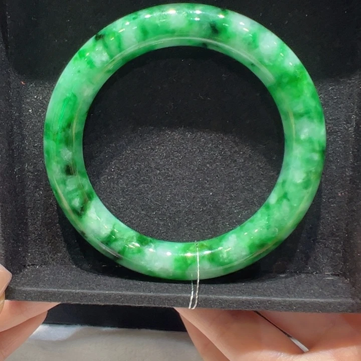 翡翠未镶嵌手镯翡翠圆条0348