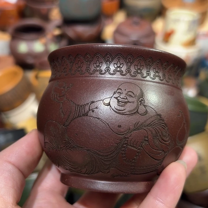 紫砂茶杯宜兴紫砂主人杯