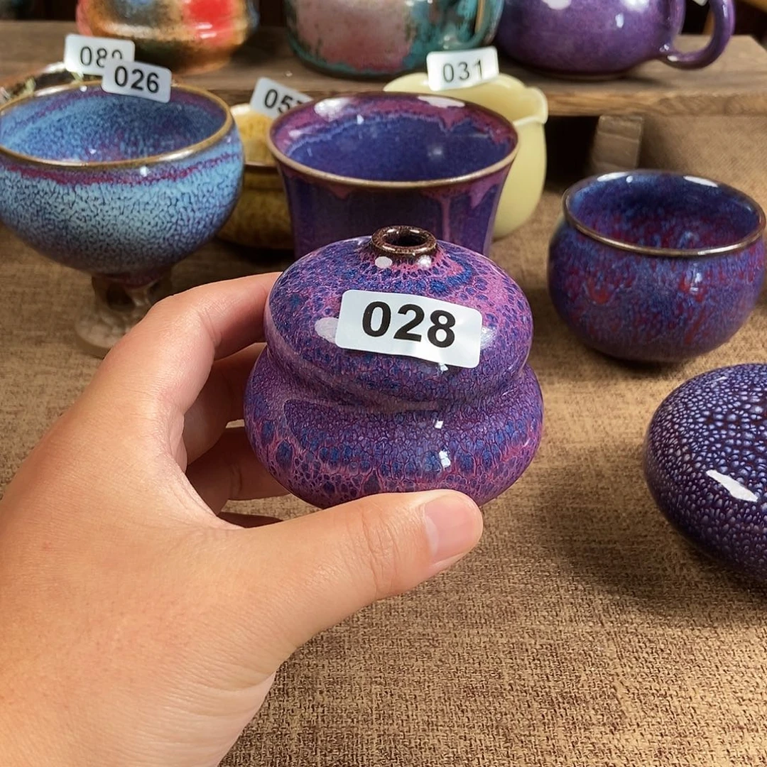 瓷片钧瓷茶壶艺术