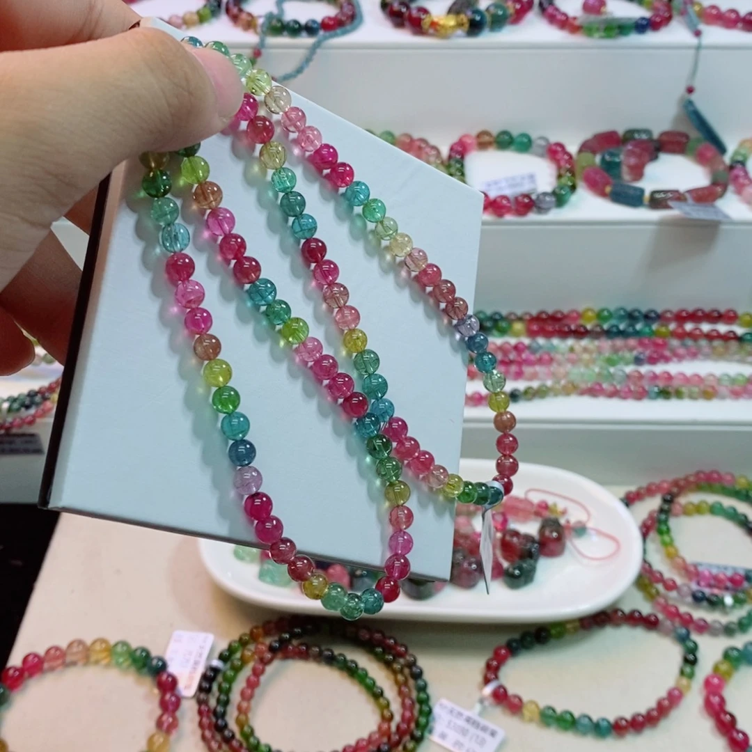未镶嵌手链碧玺多样性发一条