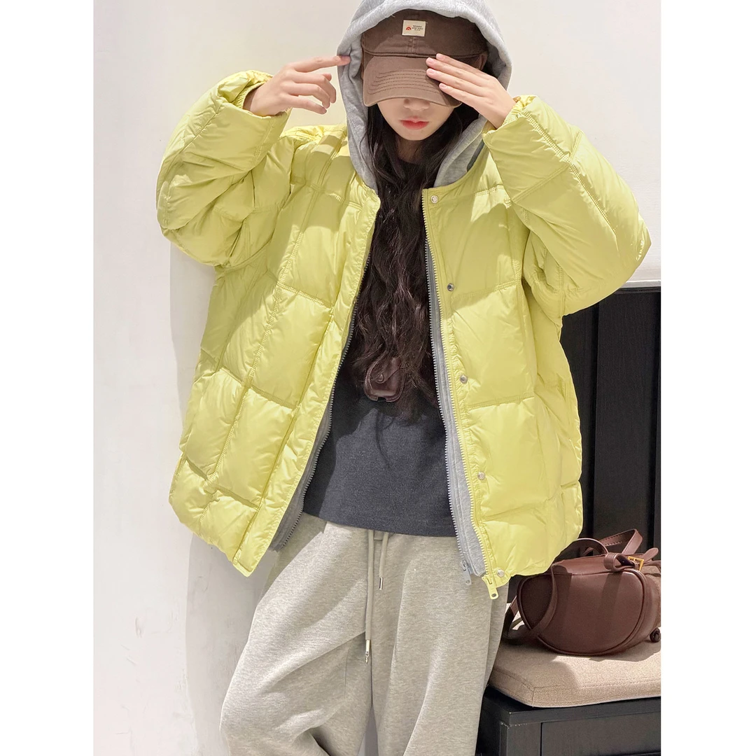 K30259孙小美高端90白鸭假两件女童羽绒服儿童冬装连帽外套大童