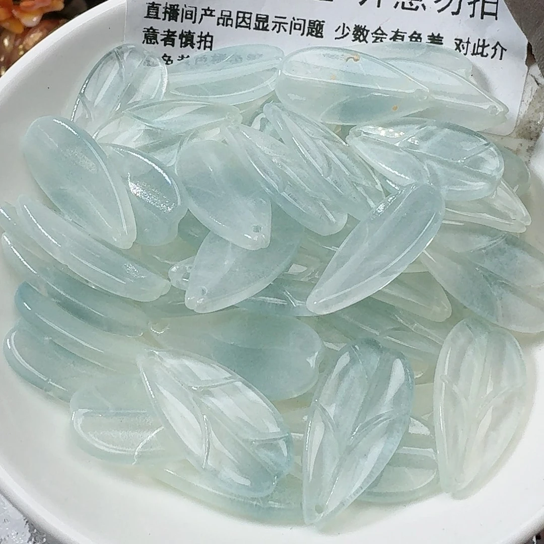 玻璃163山桃叶 五十个