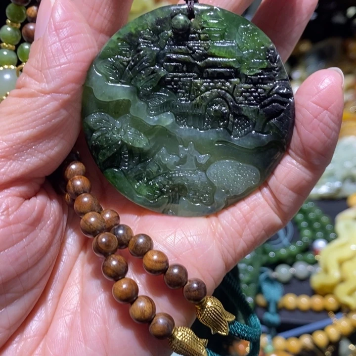 岫玉岫玉吊坠未镶嵌
