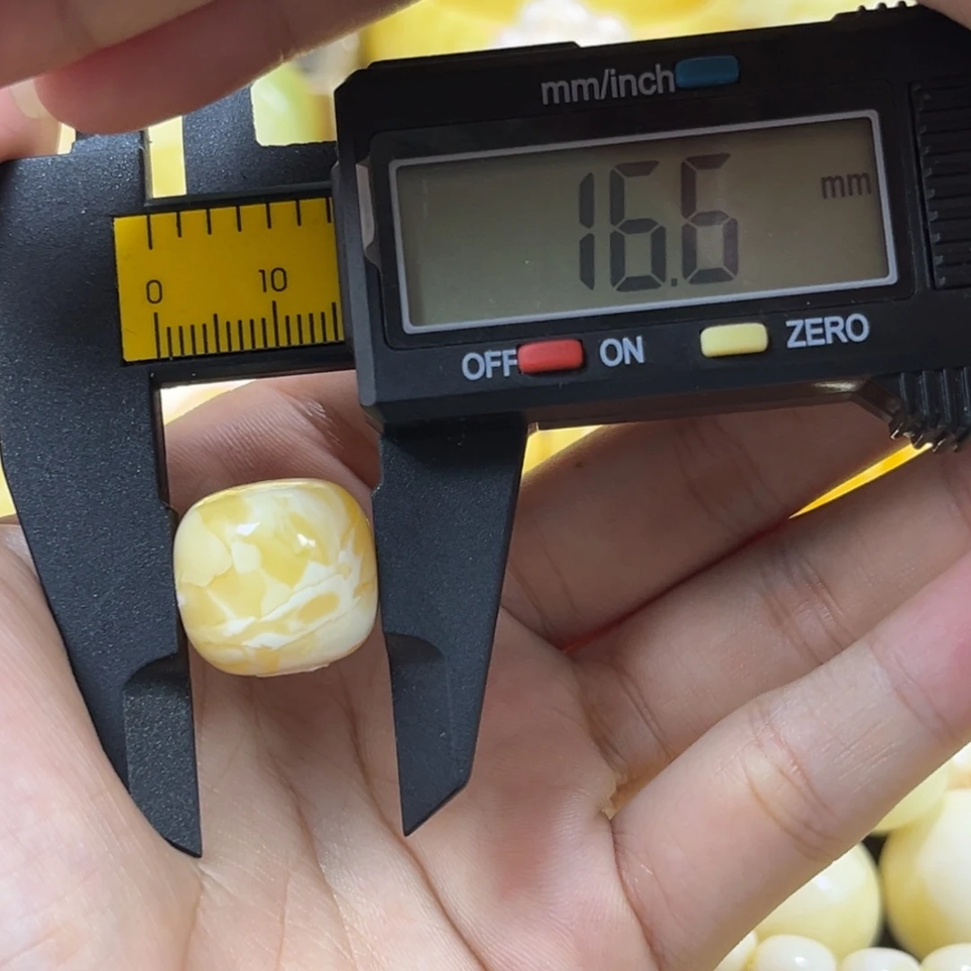 琥珀未镶嵌手串单珠老型