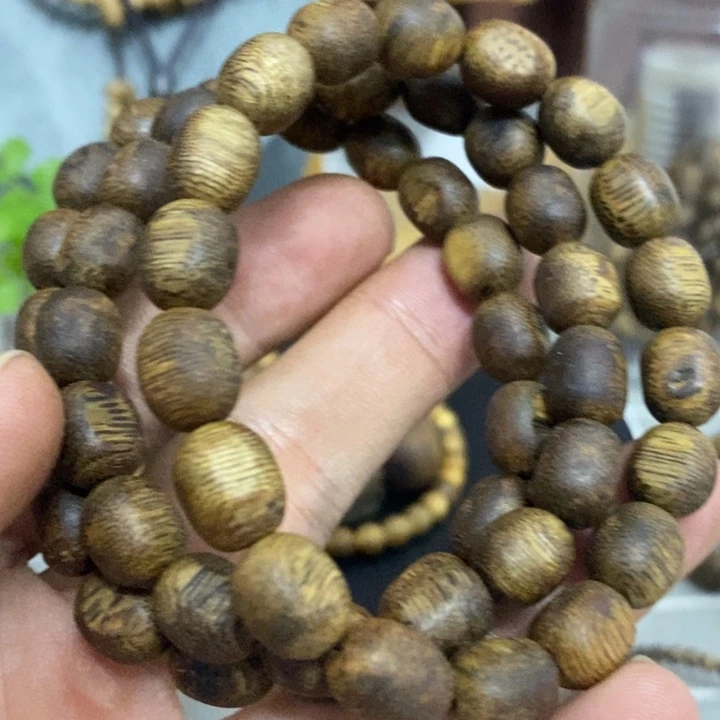 沉香手串留疤单圈9mm多样性发1