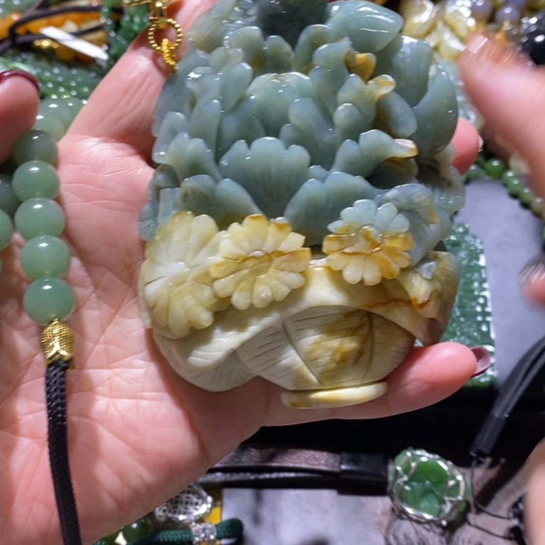 【闪购商品】岫玉毛衣链未镶嵌
