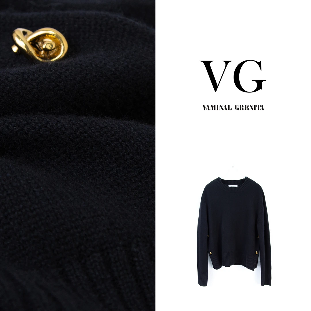 VG9944 --  时尚长袖针织百搭休闲圆领毛衣